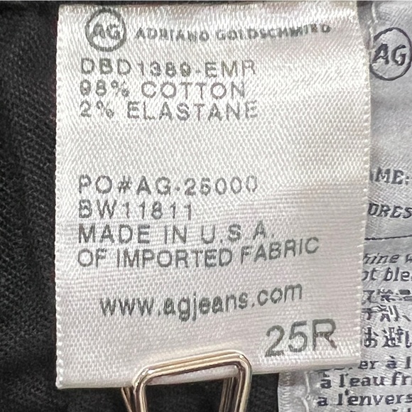 AG Adriano Goldschmied Black The Leggings Ankle Super Skinny Ankle Jeans Size 25 - Picture 6 of 6
